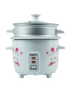 Impex Electric Rice Cooker With Automatic Cooking And Keep Warm 0.6 L 350 W RC 2805 white  - Image 1