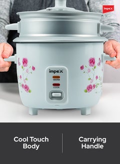 Impex Electric Rice Cooker With Automatic Cooking And Keep Warm 0.6 L 350 W RC 2805 white  - Image 5