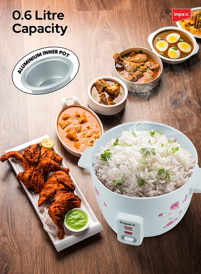 Impex Electric Rice Cooker With Automatic Cooking And Keep Warm 0.6 L 350 W RC 2805 white - Image 3