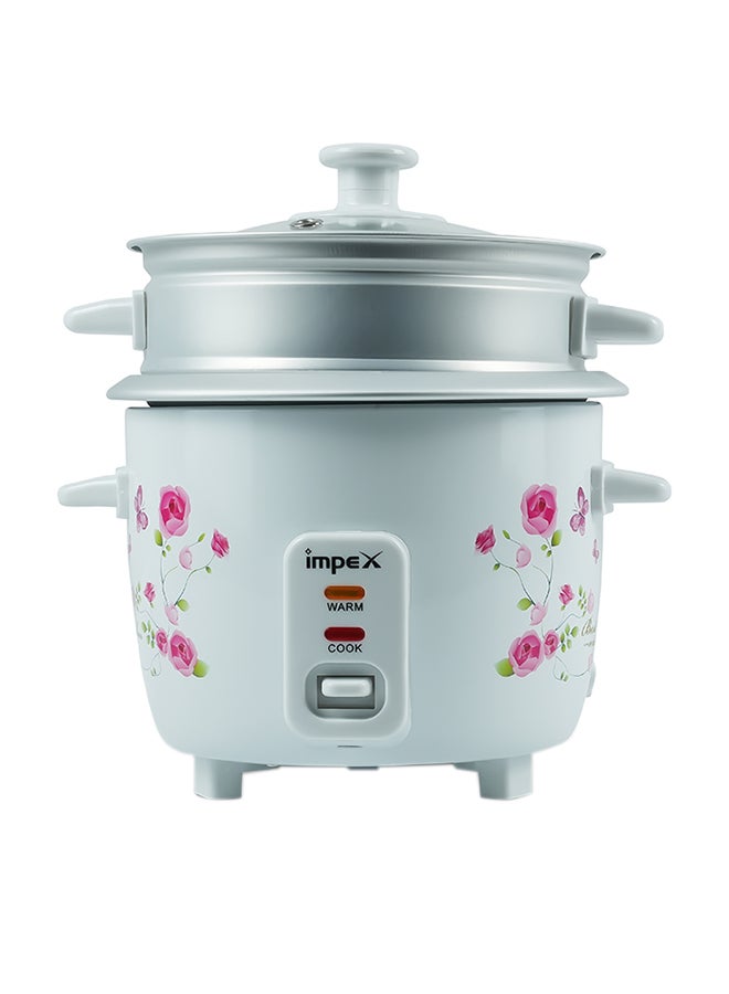 Impex Electric Rice Cooker With Automatic Cooking And Keep Warm 0.6 L 350 W RC 2805 white - Image 1