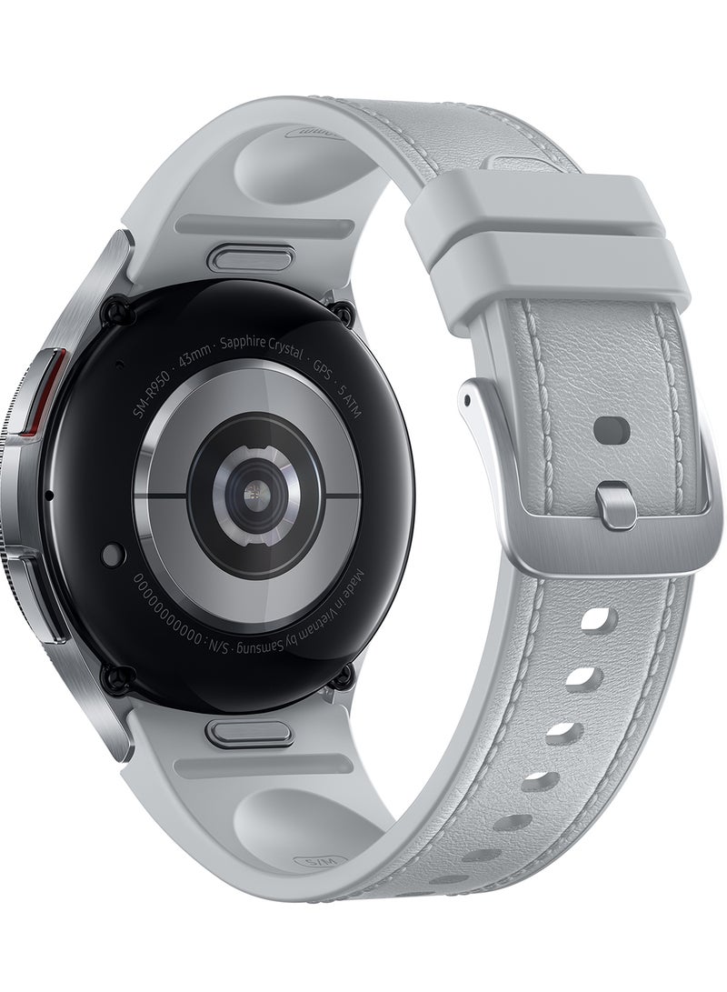 Samsung Galaxy Watch 6 Classic 43 Mm GPS Smartwatch Silver - Image 4