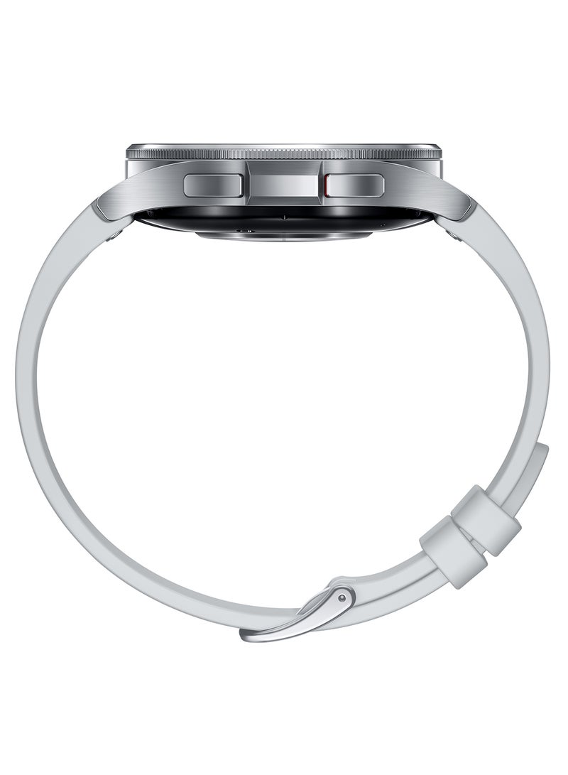 سامسونج ساعة جالاكسي 6 كلاسيك 47 ملم بنظام تحديد المواقع العالمي (GPS) باللون الفضي - Image 5