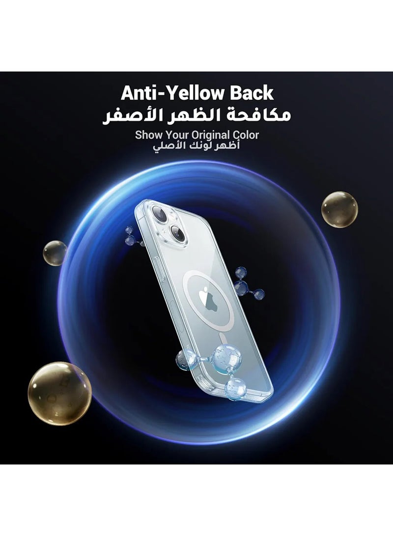 Ugreen - iPhone 15 Magsafe Case Clear【N52 Stronger Magnets】【Shockproof Military-Grade Protection】iPhone 15 Cover Anti-Yellow & Anti-Scratch, Ultra Slim, Magnetic Cover for iPhone 15 6.1 inch Clear Clear - Image 1