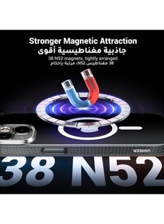 Ugreen iPhone 15 Plus Magsafe Case Clear【N52 Stronger Magnets】【Shockproof Military-Grade Protection】iPhone 15 Plus Cover Anti-Yellow &Anti-Scratch, Ultra Slim, Magnetic Cover for 15 Plus 6.7inch Clear Clear  - Image 2