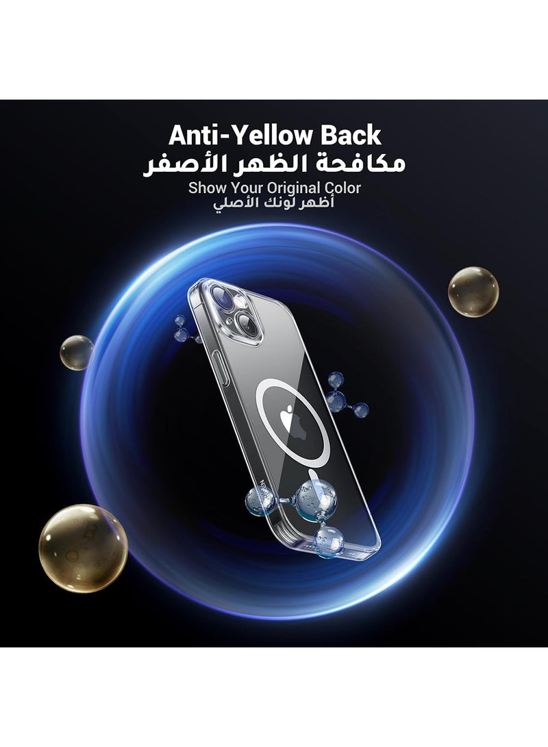 Ugreen - iPhone 15 Plus Magsafe Case Clear【N52 Stronger Magnets】【Shockproof Military-Grade Protection】iPhone 15 Plus Cover Anti-Yellow &Anti-Scratch, Ultra Slim, Magnetic Cover for 15 Plus 6.7inch Clear Clear - Image 1