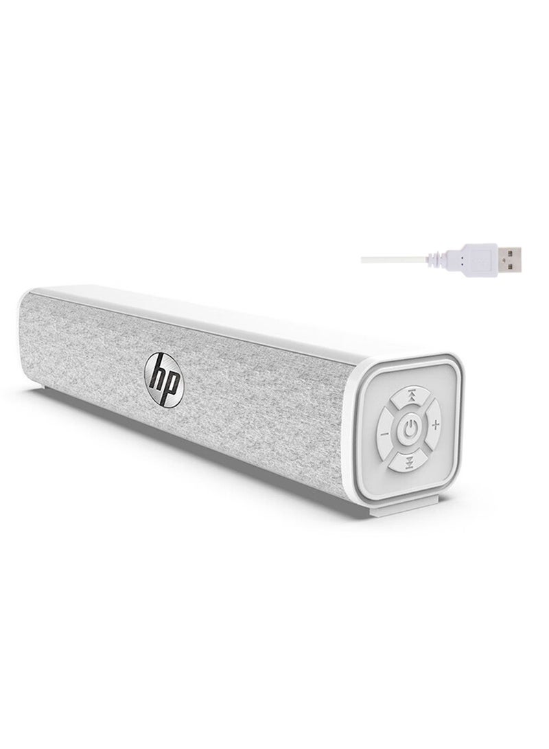 WS1 Pro Wired Bluetooth Speaker Desktop Laptop Home Office White