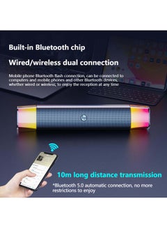 HP DHE-6010S Rgb Lighting Wired Speaker Outdoor Portable Laptop Audio USB Connection With Bluetooth Function Black  - Image 5