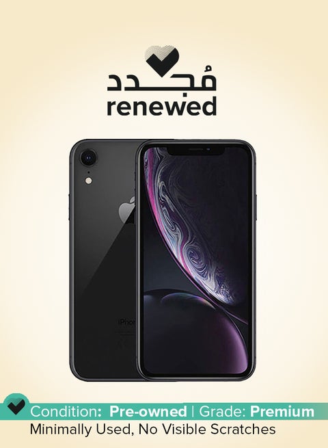 Renewed - iPhone XR 128GB Black 4G With Facetime - International Version