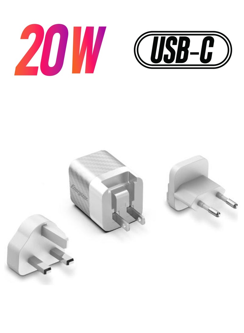 Energizer - Wall Charger 20W Multi-Plug Silver - Image 1