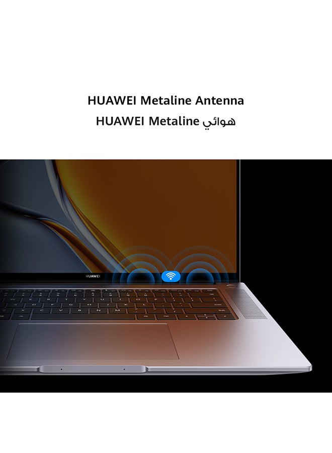 HUAWEI - MateBook 16s Laptop With 16-Inch Display, Core i9-13900H Processor/16GB RAM/1TB SSD/Intel UHD Graphics/Windows 11 Home English/Arabic Space Gray - Image 1
