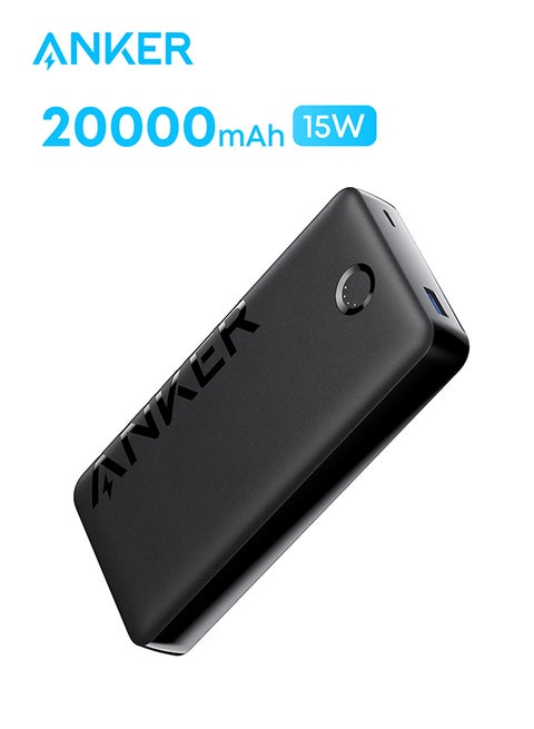 20000 mAh Power Bank, 325 Portable Charger (PowerCore 20K II), 20,000mAh Battery Pack with 2-Port, 15W High-Speed Charging for iPhone 16/16 Plus/16 Pro/16 Pro Max/15/14/13 Series, Samsung Galaxy and More Black