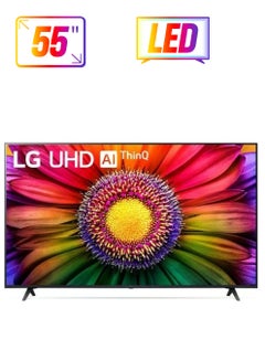 LG LG 4K 55 Inch Smart LED TV with Magic Remote 55UR80006LJ Black 55UR80006LJ Black  - Image 1