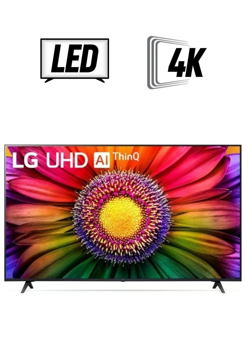 LG LG 4K 55 Inch Smart LED TV with Magic Remote 55UR80006LJ Black 55UR80006LJ Black  - Image 1
