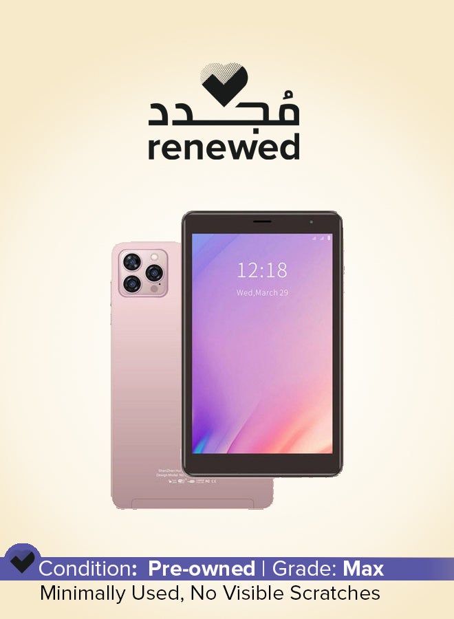 C idea Renewed - 5G Android Tablet CM813 Pro 8 Inch Zoom Supported Smart Tab With Quad Core CPU Bluetooth Wifi Silicon Protective Case Cover And Many Gift (Pink) - Image 1