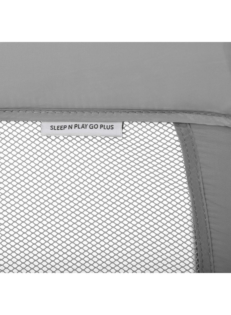 hauck - Sleep N Play Go Plus 4 - Part Travel Cot From Birth To 15 Kg, With Side Exit, Wheels, Foldable, Carry Bag - Grey - Image 1