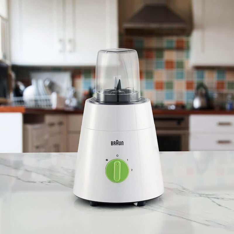 براون خلاط كهربائي سعة 1.75 لتراً وقوة 500.0 وات JB0123WH أبيض/أخضر 1.75 L 500 W JB0123WH - Image 4