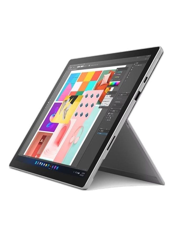 Microsoft Microsoft Surface Pro 7 Plus Intel 11Th Gen Quad Core i7-1165G7 2.8 Ghz 12.3 Tra Window 10 Pro English/Arabic Platinum  - Image 1