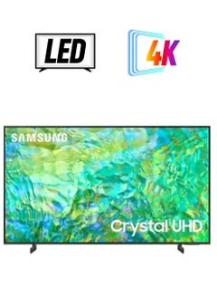 Samsung 55 Inch 4K UHD Smart LED TV with Built in Receiver - 55CU8000 Black