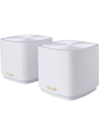 AX1800 Whole-Home Mesh WiFi 6 System – Coverage up to 4,800 Sq. ft. / 5+ Rooms, Easy Setup, Life-time Free Network Security & Parental Controls - 90IG07M0-MO3C20 | White - pnsku/N53423324A/45/_/1745316634/cc330c4c-1897-47ac-8a9e-dba74d739334