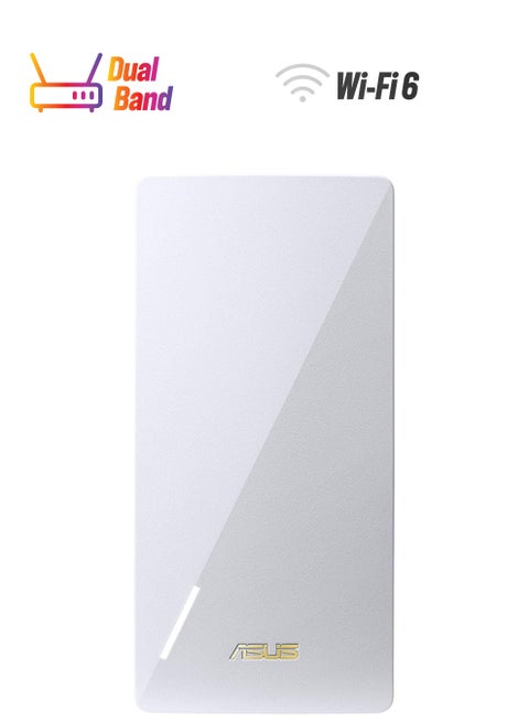 RP-AX58 AX3000 ثنائي النطاق WiFi 6 (802.11ax) موسع النطاق، موسع AiMesh لشبكة WiFi سلسة؛ يعمل مع أي جهاز توجيه واي فاي