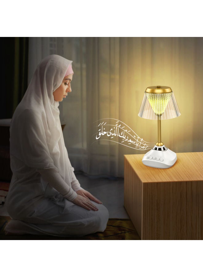 ADDFiT Table Lamp Of Holy Quran With Bluetooth Speaker White - Image 2