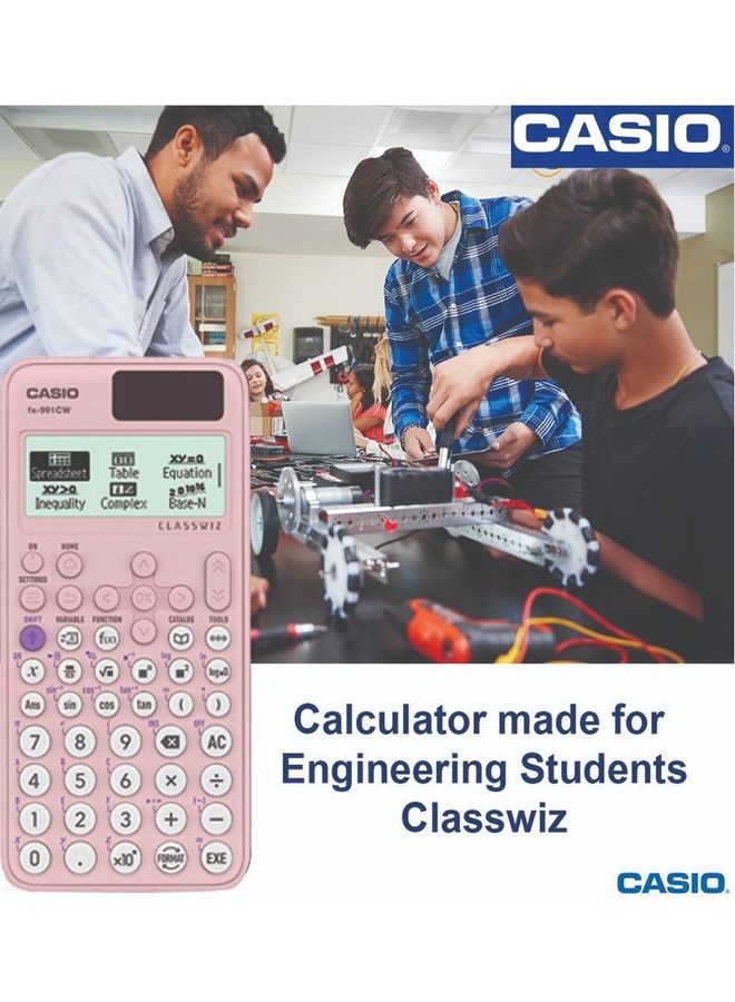 كاسيو آلة حاسبة علمية باللون الوردي - FX-991CW-PK - Image 5