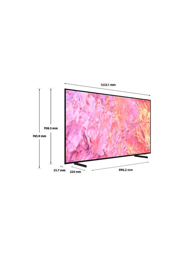 Samsung - Samsung 55 Inch 4K UHD Smart QLED TV with Built in Receiver - 55Q60CA black - Image 1