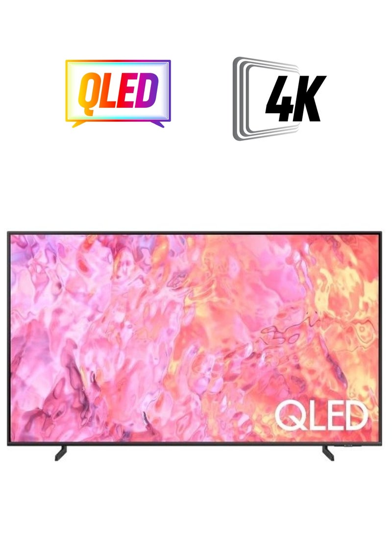 Samsung - Samsung 55 Inch 4K UHD Smart QLED TV with Built in Receiver - 55Q60CA black - Image 1