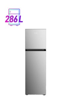 Krome 370L Top Mount Double Door Refrigerator, Automatic Defrost Freezer, A+ Energy Efficiency Grade, Big Capacity Fridge, Quick Cooling And Long-Lasting Freshness 457 kW KR-REF370T Silver  - Image 1