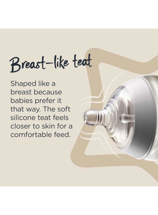 tommee tippee Pack Of 2 Closer To Nature Med Flow Teat 3 Months+ Clear  - Image 4