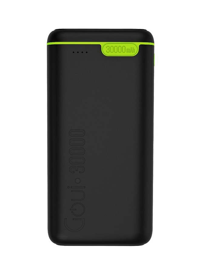 Goui - 30000 mAh Kigo Portable Power Bank – High Capacity, Simultaneous Multi-Device Charging, Compatible with Smartphones, Tablets, GPS Devices, MP3/MP4, Bluetooth, Portable and Compact Design for On-the-Go Power Anytime, Anywhere - Black - Image 1