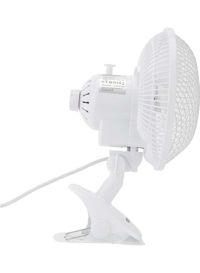 GEEPAS 2-in-1 Desk Fan with Oscillation, Plastic Clip Fan with 3 Blades and Safety Grill/ GF9626NV White  - Image 5