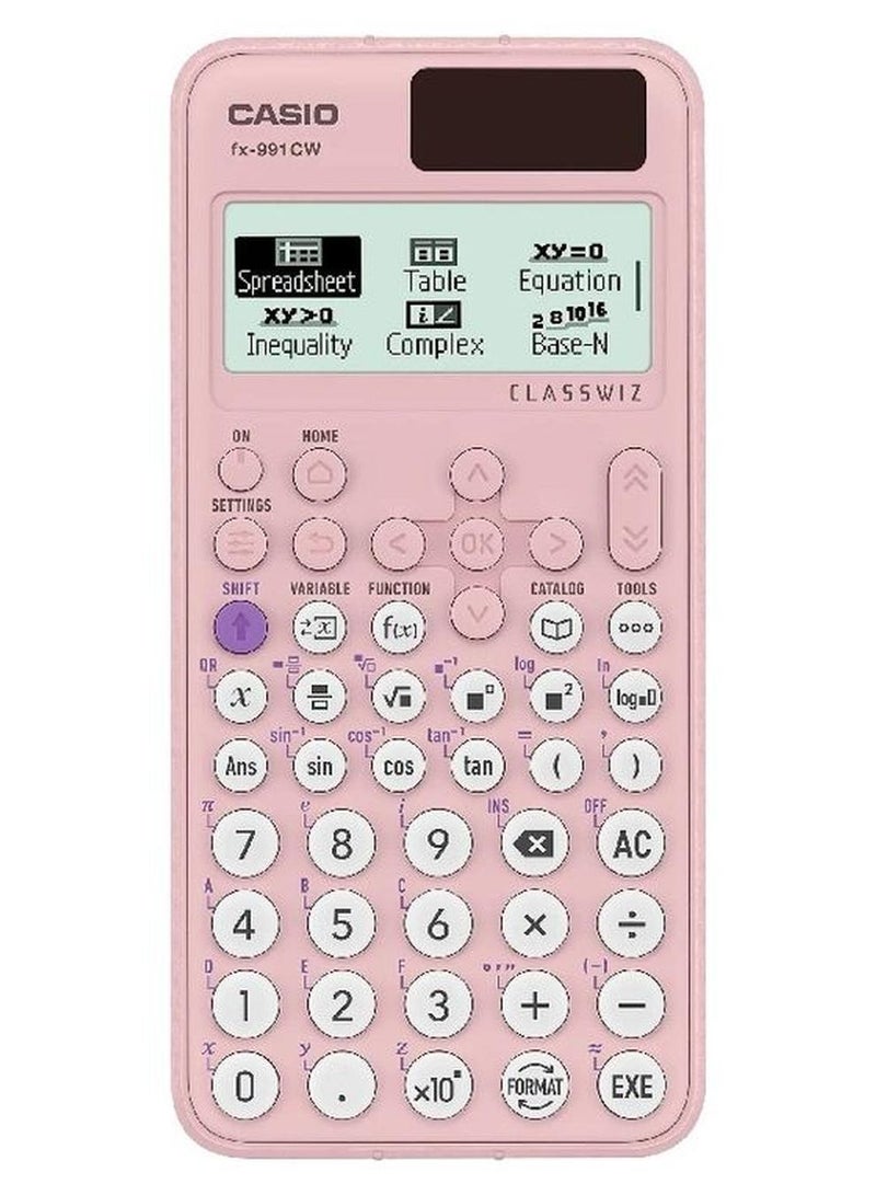 كاسيو ClassWiz Standard Scientific Calculators Pink - Image 1