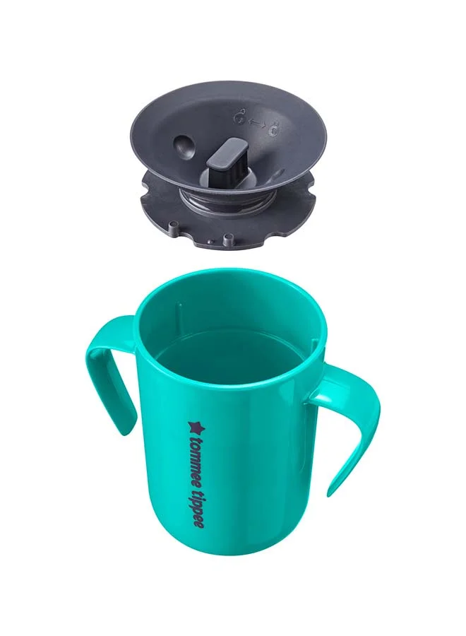 تومي تيبي Easiflow 360 Lip Activated Trainer Cup With Easy-Grip Handles Leak-Proof Dentist Recommended 200 ml, 6 Months+ Multicolour