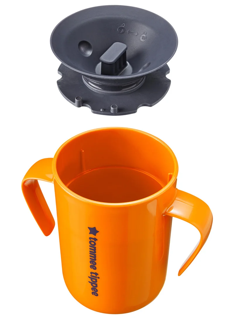 تومي تيبي Easiflow 360 Lip Activated Trainer Cup With Easy-Grip Handles Leak-Proof Dentist Recommended 200 ml, 6 Months+ Multicolour