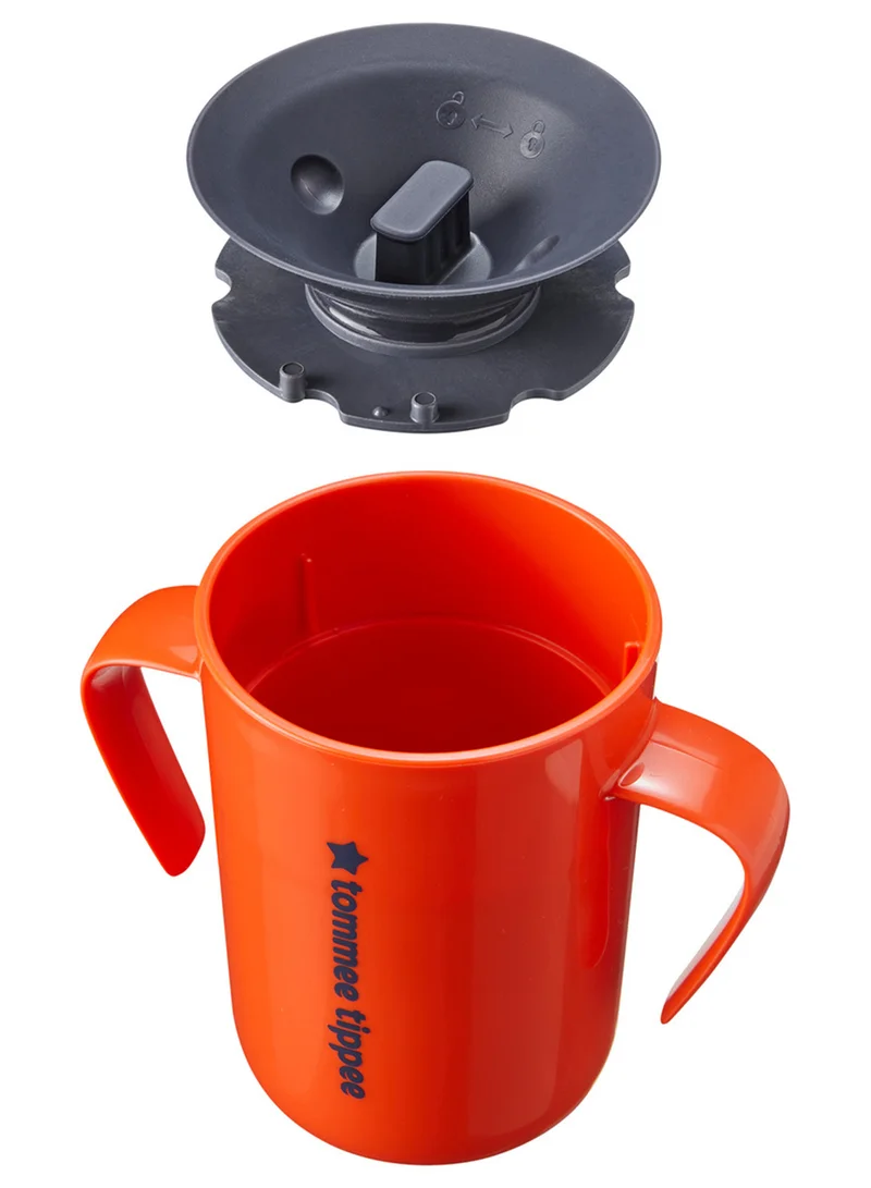 تومي تيبي Easiflow 360 Lip Activated Trainer Cup With Easy-Grip Handles Leak-Proof Dentist Recommended 200 ml, 6 Months+ Multicolour
