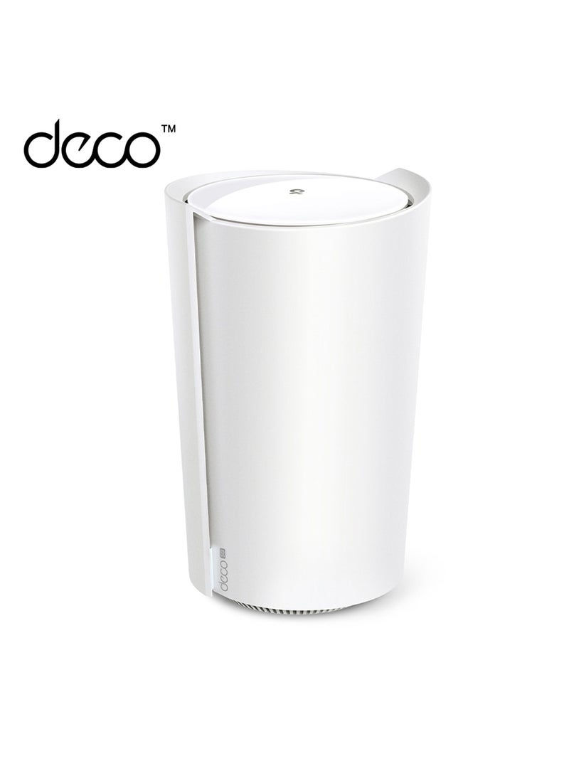 TP-LINK - 5G AX6000 Whole Home WiFi6 Gateway, built-in 5G+ modem, Wi-Fi 6, VoLTE, Mesh tech, 2.5G Internet Port, Connect up to 200 Devices, HomeShield Security, Works with Alexa (Deco X80-5G) White - Image 1