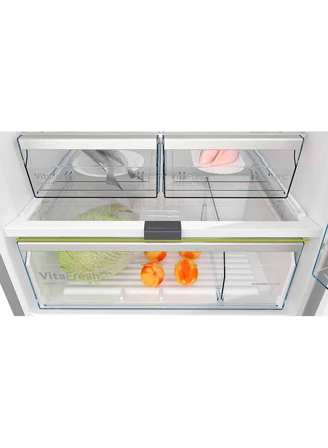 Double Door Refrigerator Series 6, 14.8Cu.ft, Freezer 4.4Cu.ft, 542 L, Inverter KDN76AI41B Silver Inox