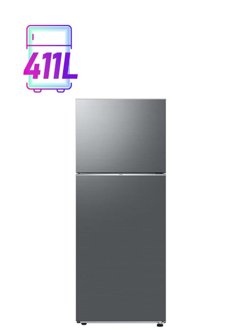 Double Door Refrigerator 11.1Cu.ft, Freezer 3.4Cu.ft, Digital Inverter 411 L RT42CG6420S9 Silver Inox