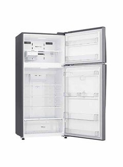 LG Double Door Refrigerator 14.8Cu.ft, Freezer 6.1Cu.ft, Inverter 418 L LT22CBBSIN Platinum Silver  - Image 3