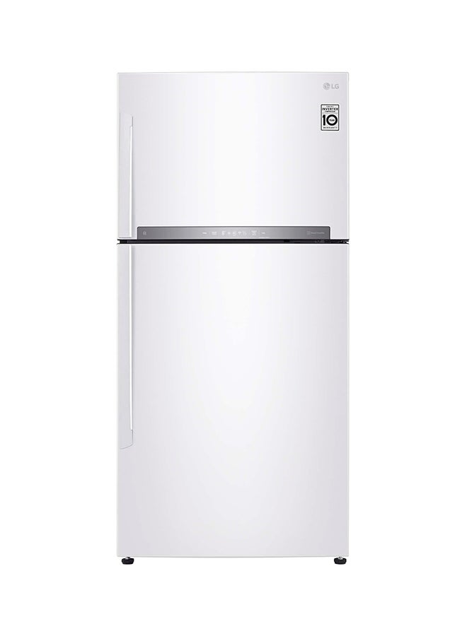 إل جي Refrigerator 14.8Cu.ft, Freezer 6.1Cu.ft, ThinQ (wifi), Inverter LT22HBHWIN White  - Image 1