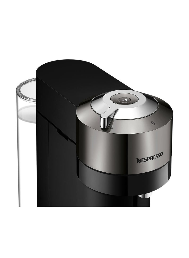 Nespresso - Vertuo Next Deluxe Coffee Espresso Machine New By Krups Single Serve Coffee And Espresso Maker One Touch To Brew 1.1 L 1500 W XN910C Black/Silver - Image 1