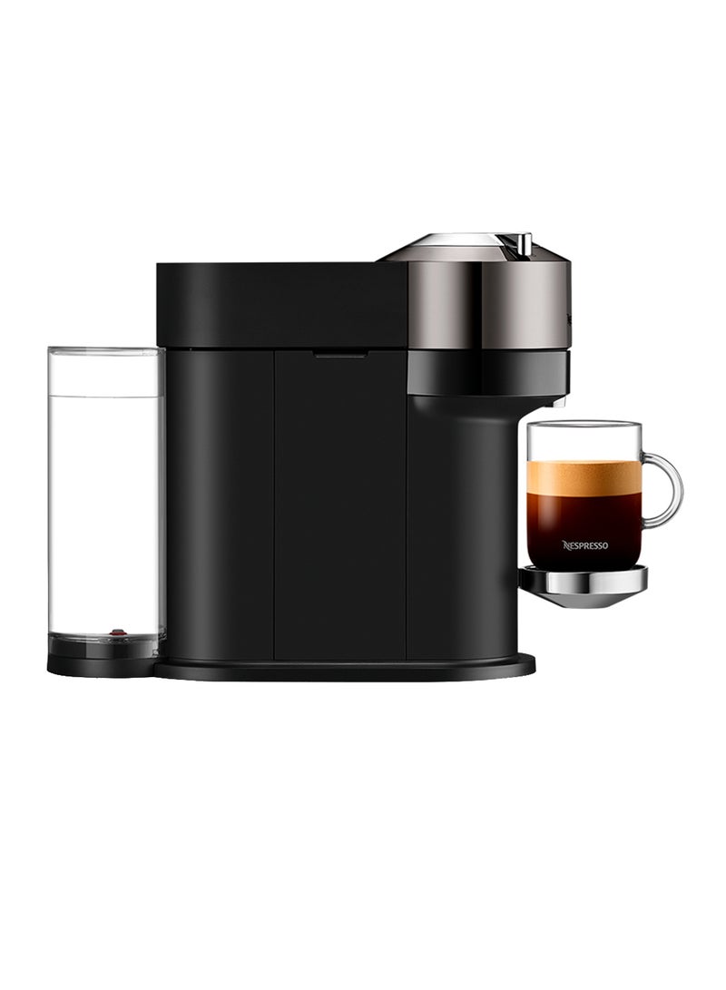 Nespresso - Vertuo Next Deluxe Coffee Espresso Machine New By Krups Single Serve Coffee And Espresso Maker One Touch To Brew 1.1 L 1500 W XN910C Black/Silver - Image 1
