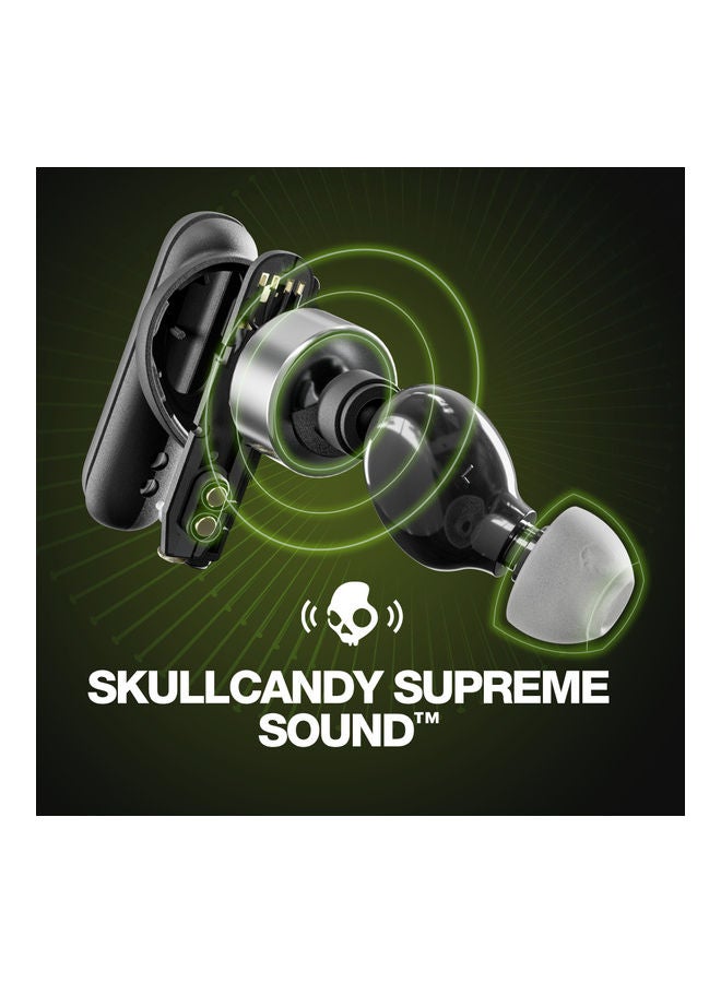 Skullcandy Smokin' Buds Wireless Earbuds With Supreme Sound, 50 Percent Renewable Plastics, Microphone, 20 Hours Battery, Bluetooth For iPhone, Android, And More True Black - Image 3
