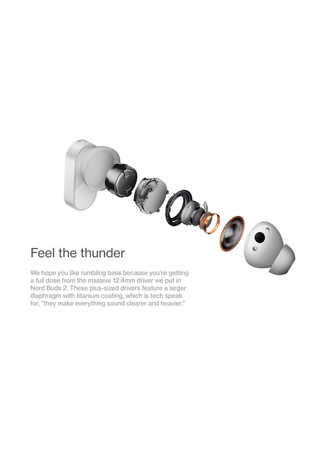 OnePlus Nord Buds 2 True Wireless In Ear Earbuds White - Image 5