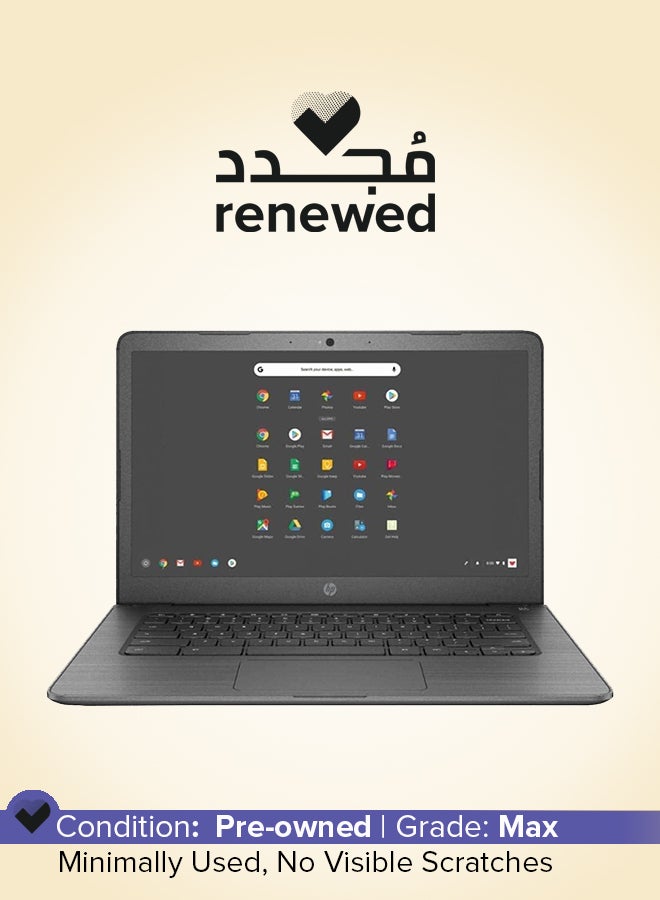 HP - Renewed - Chromebook With 14-Inch Touch-Screen Display,Intel Celeron/4GB RAM/32GB eMMC Flash Memory English Grey - Image 1