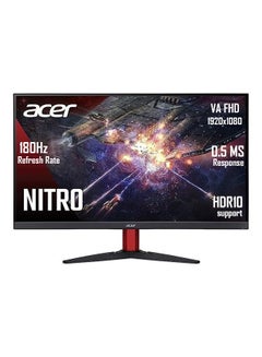 Nitro KG272 S 27 inch VA FHD 1920x1080 Gaming Monitor I 180Hz Refresh Rate I 0.5 MS Response, HDR10 support I 2x HDMI, 1x DP I Stereo Speakers Black