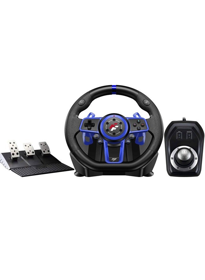 FLASHFIRE - Suzuka Wheel F111 Racing Wheel set with Clutch Pedals, H-Shifter for PlayStation 5 (PS5) - Image 1