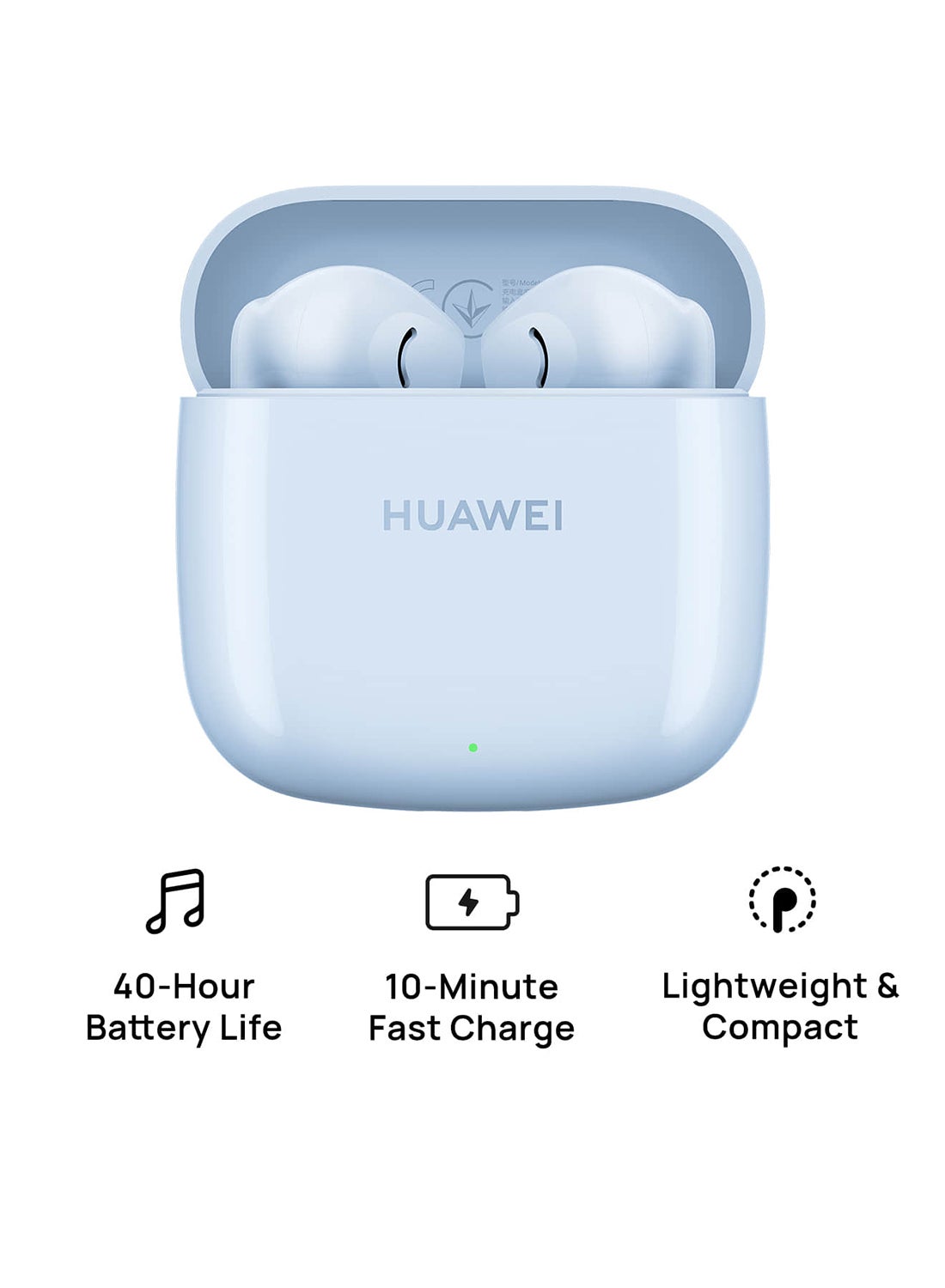 HUAWEI FreeBuds SE 2 In-ear Earphones, True Wireless Earbuds, 40-Hour Battery Life, 3 Hours of Music Playback on a 10-Minute Charge, Compact and Comfortable Isle Blue 