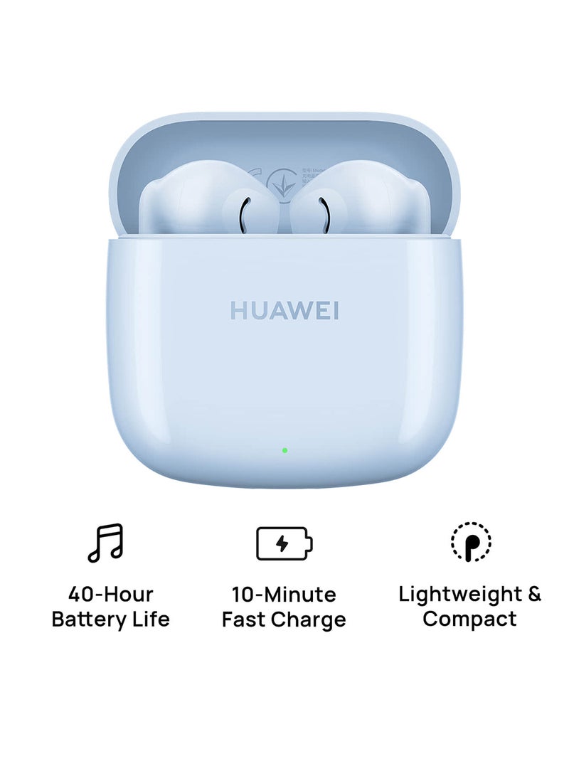 HUAWEI FreeBuds SE 2 In-ear Earphones, True Wireless Earbuds, 40-Hour Battery Life, 3 Hours of Music Playback on a 10-Minute Charge, Compact and Comfortable Isle Blue - Image 1